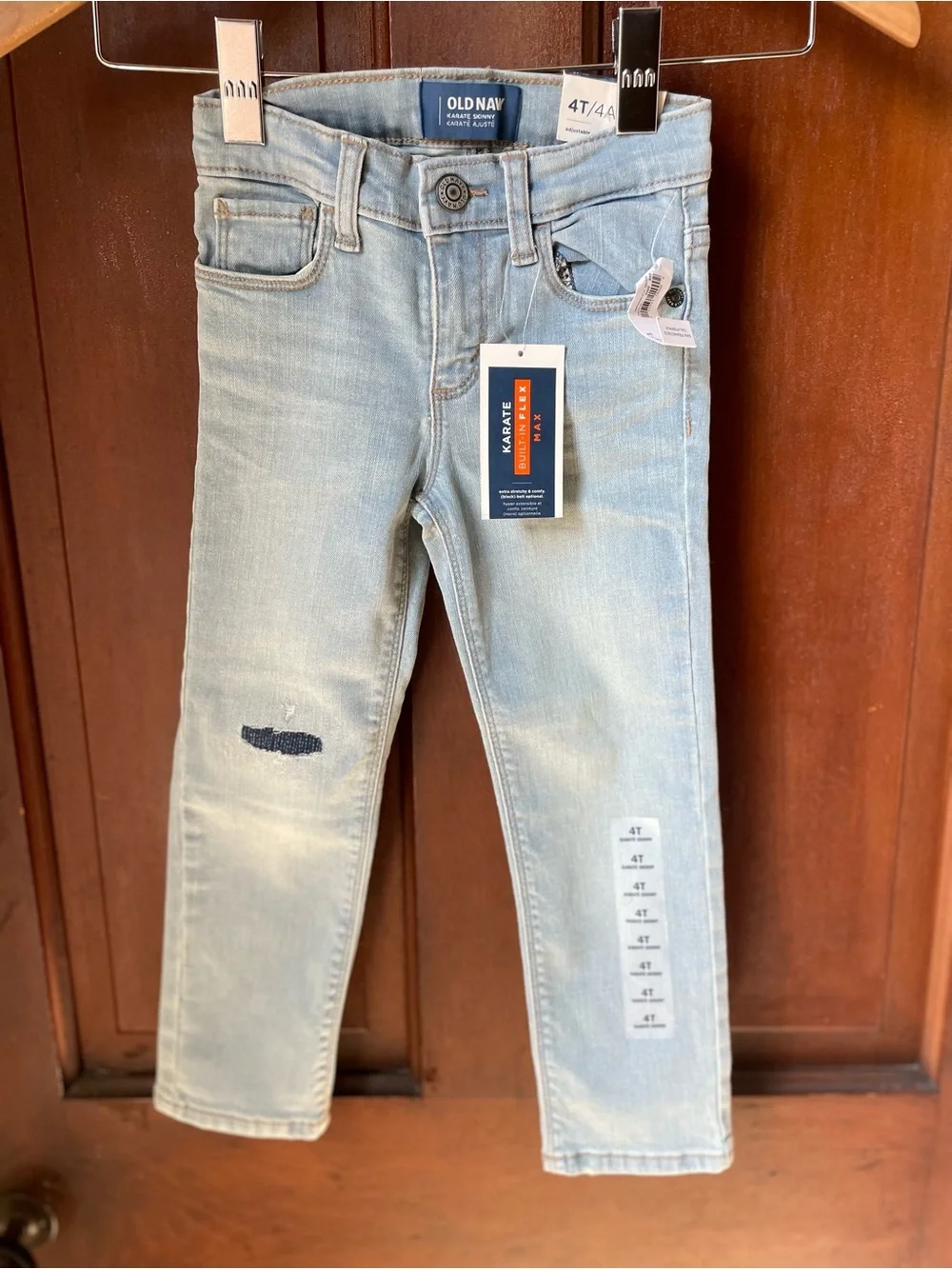 Old Navy boys 4T karate jeans nwt